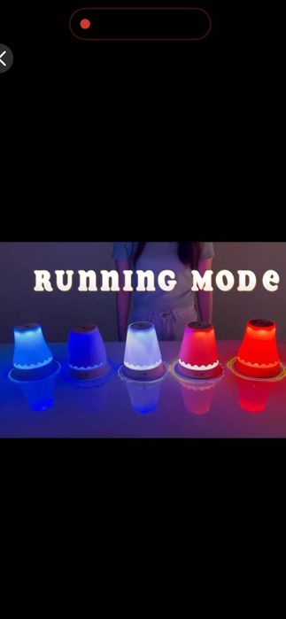 Lampă LED RGB cu senzor gesturi – modernă, reîncărcabilă