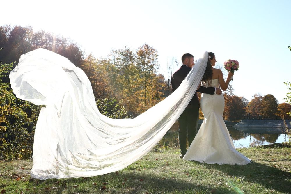 Rochie de mireasa prințesă și sirenă 2 în 1 model unicat