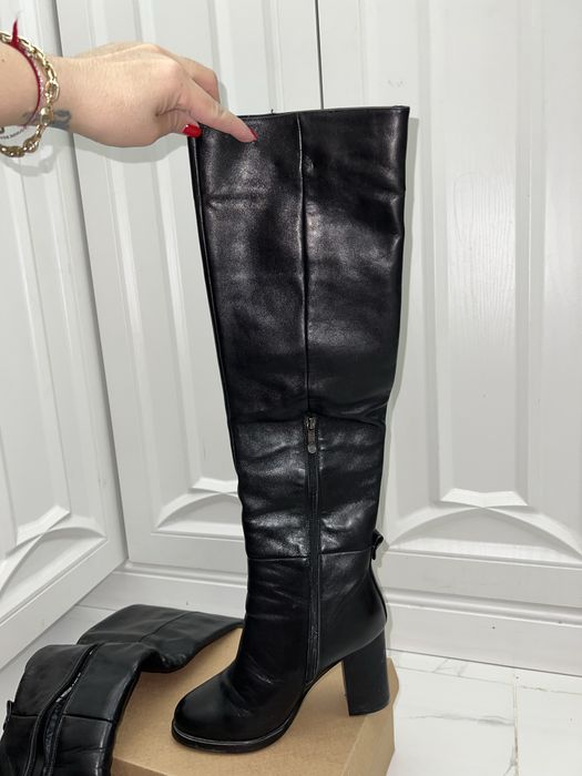 Сапоги кожанные