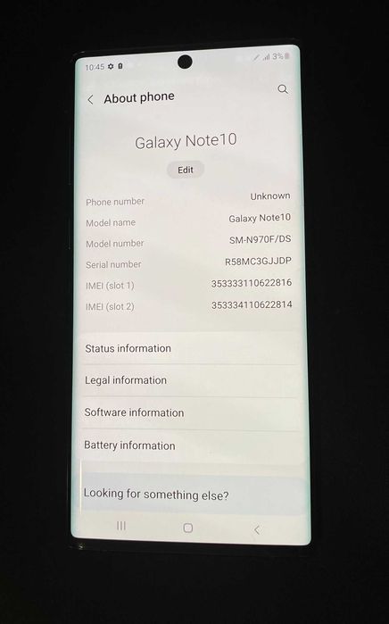 Samsung Galaxy Note 10 256 GB-fhj544
