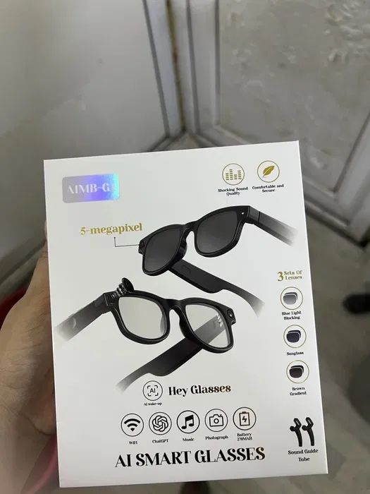 очки ии переводчиком; наушником; с камерой