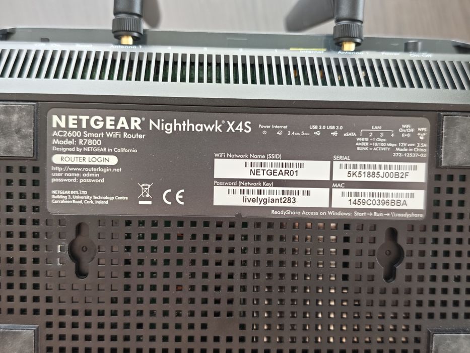 Router Netgear Nighthawk X4S AC2600 R7800