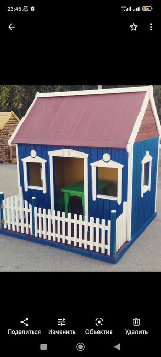 Детские домики из дерева