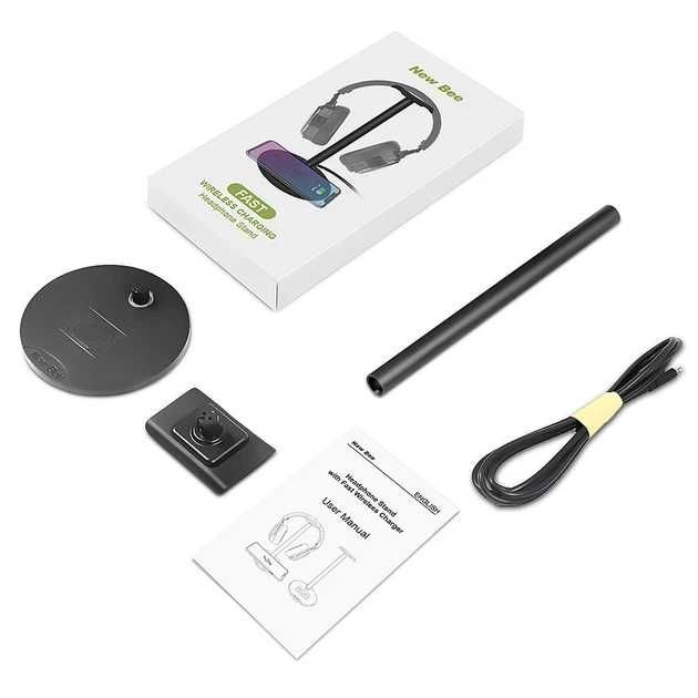 Incarcator Wireless iPhone AirPods + suport casti cu incarcare