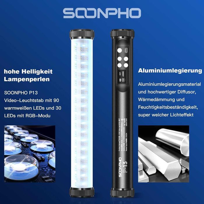 LED фотографска и видео светлина SOONPHO