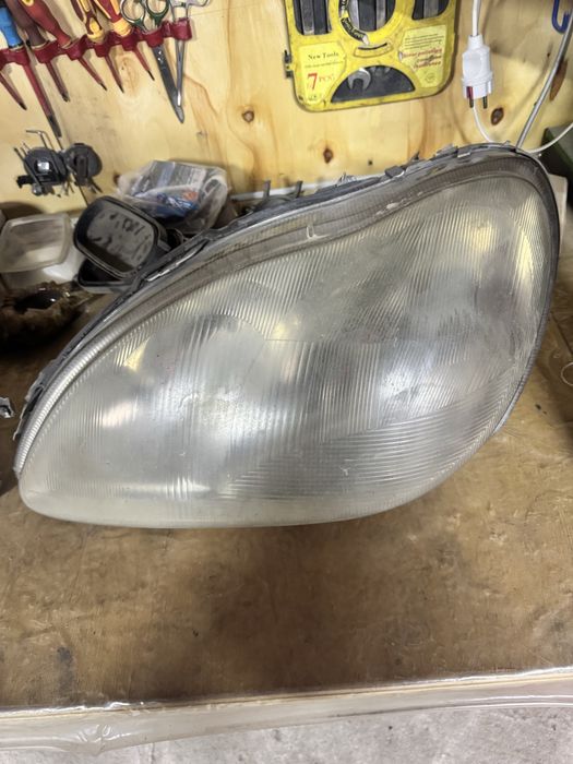 W220 лиса фары до рест галоген