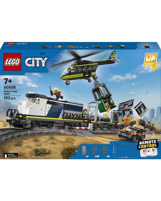 Нови Lego City - Централна гара (60469)/Пожарна бригада (60321)/ Обир на полицейски влак (60508)