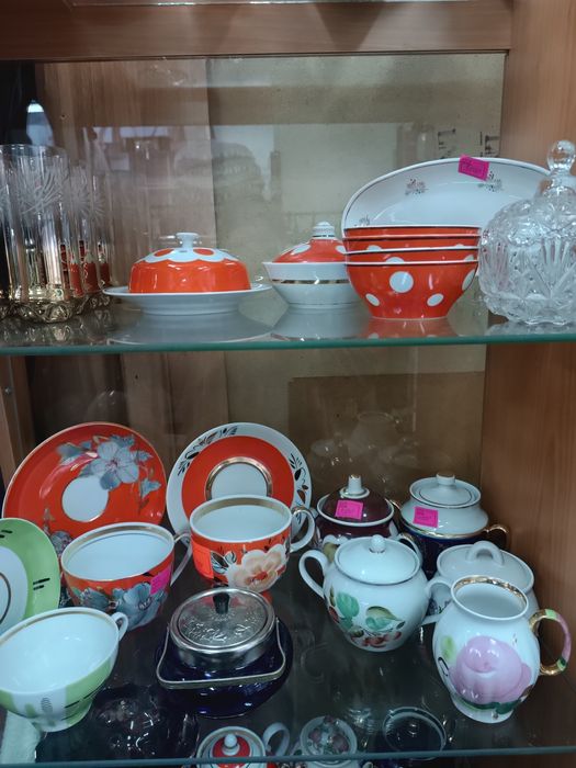 Посуда СССР фарфор, керамика, стекло, хрусталь