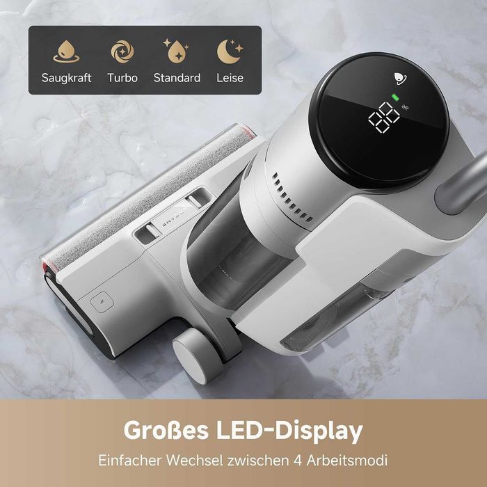 Вертикална безжична прахосмукачка за сухо и мокро почистване Dreame G10 Pro, 16 000 Pa
