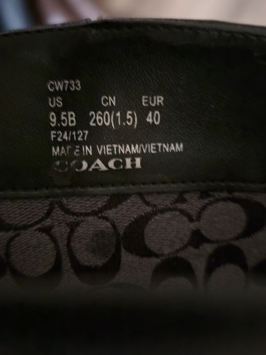 Coach Marlin Boot нови оригинални дамски ботуши от естествена кожа