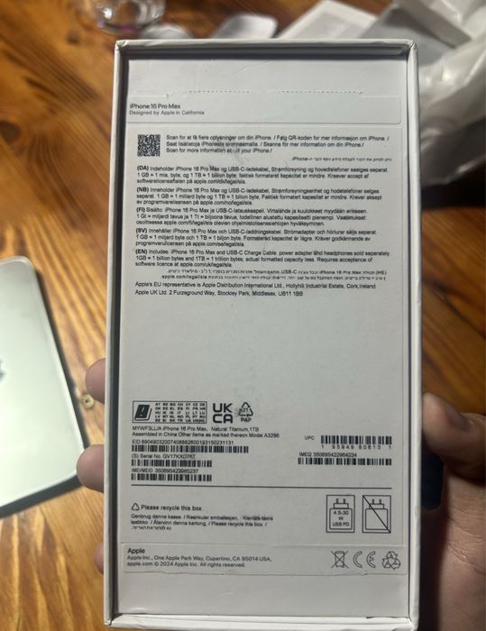 Vand iphone 16 pro max