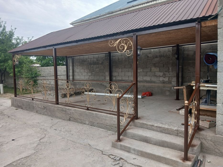 Варота навес красим