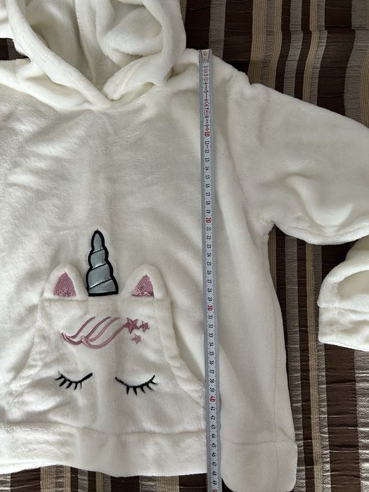 Hanorac pufos Unicorn, 6-8 ani