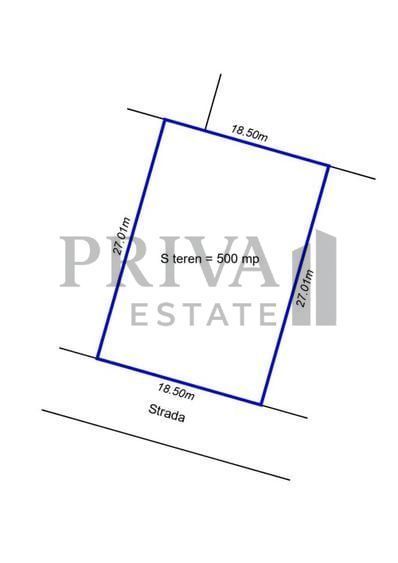 Teren intravilan intre case, 500 mp, fs 18ml, Giroc