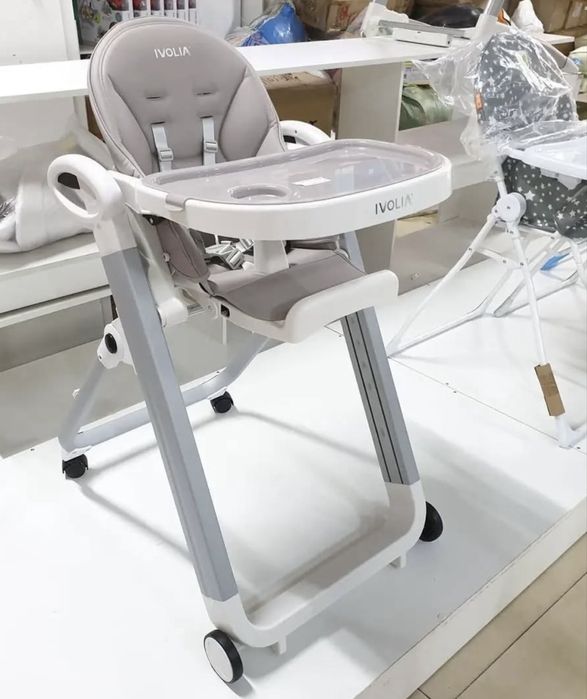 Детский стульчик для кормления IVOLIA B2 складной регулируемый