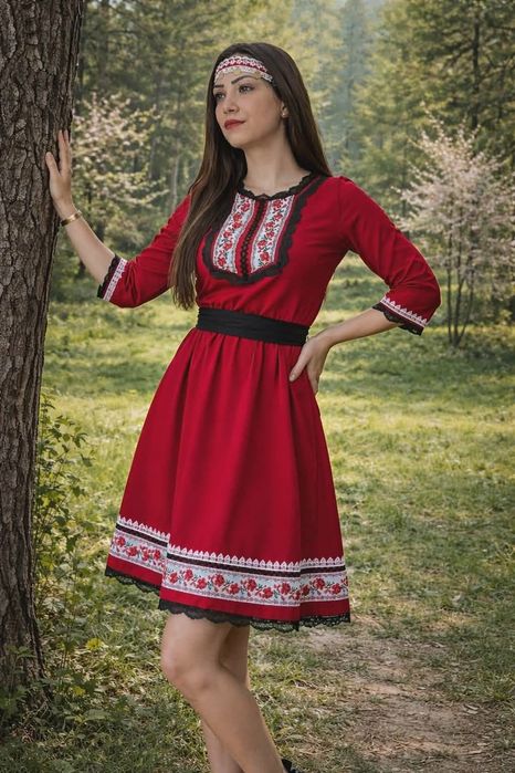 Стилни рокли с народни мотиви за малки и големи