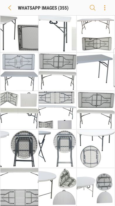 Firma vinde Mese pliabile blat pvc rotund 8-10 pers‼️ pret redus