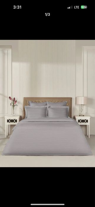 Pastel postel satin strayp