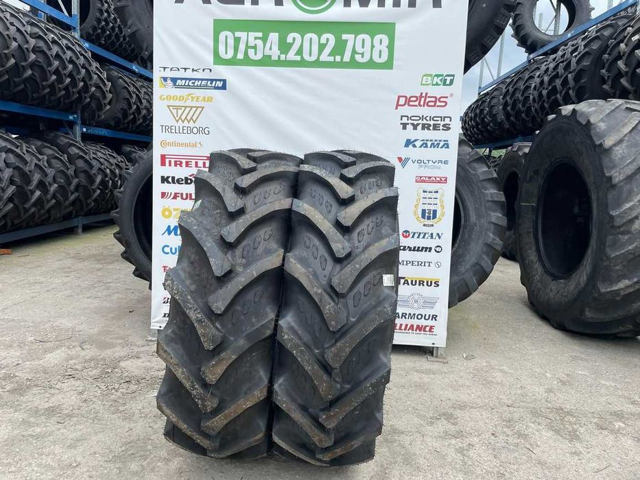 Anvelope agricole de tractor spate marca BKT cu 12Pliuri garantie