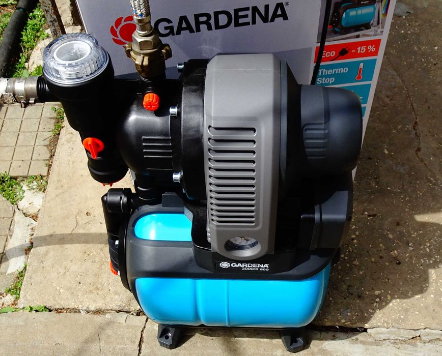 Хидрофор Гардена,Gardena 3000/4 eco с разширителен съд.
