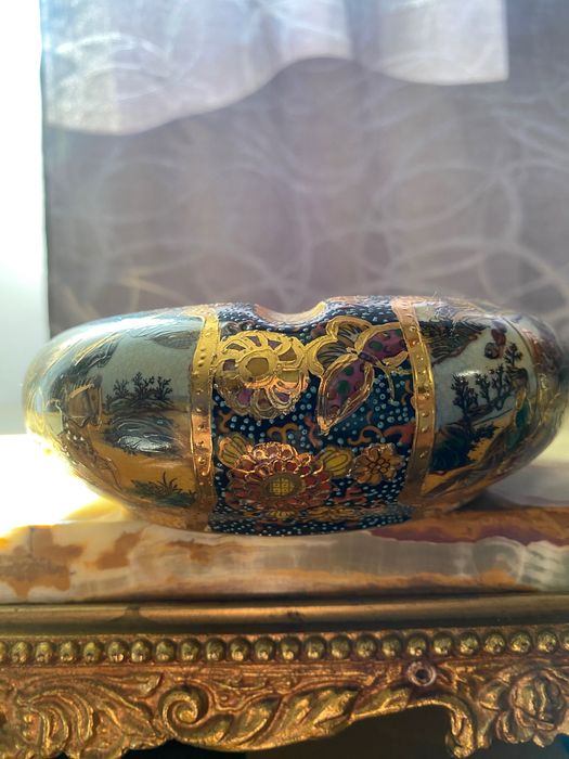 Голям пепелник Японски порцелан SATSUMA