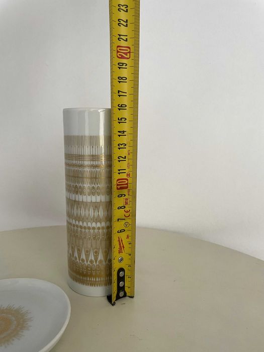 Rosenthal vaza si farfurioara Bjørn Wiinblad  aur 24k lux vintage