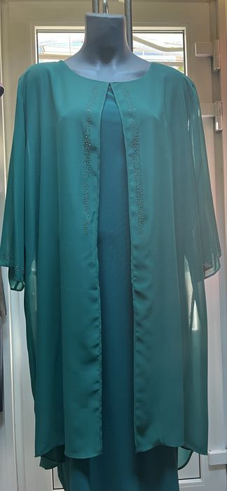 Rochie noua ocazie marimea 52-54 verde smarald