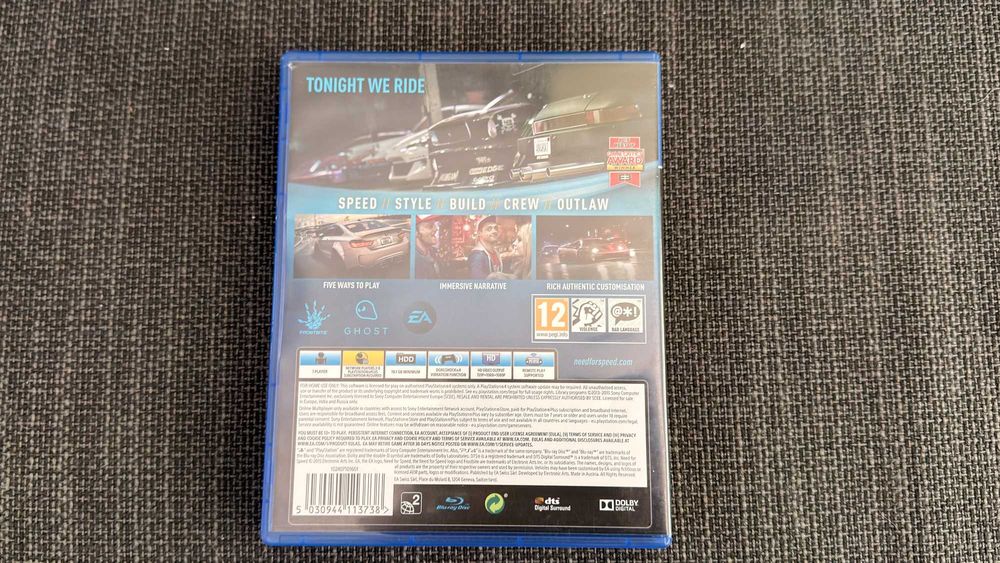 Need for Speed за PS4 в отлично състояние
