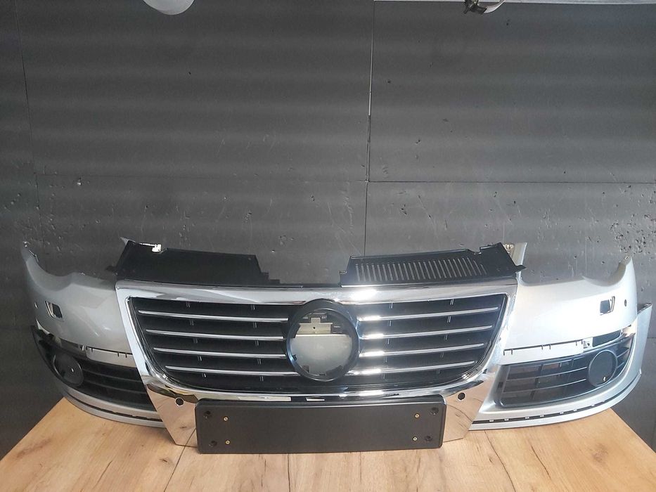 Pachet Bara Fata+Grila Radiator VW Passat B6 05-11 (LR7L (Auriu))