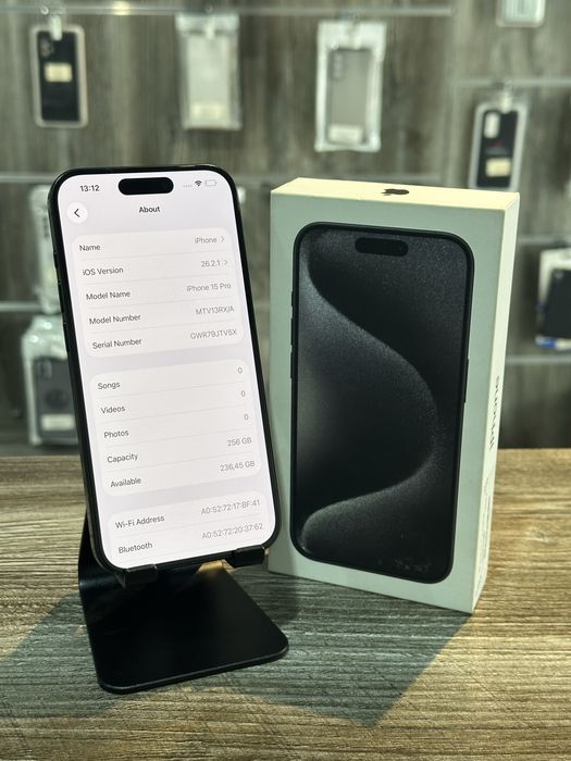 iPhone 15 Pro Black Titanium 256GB 87% SH 12 Luni Garantie