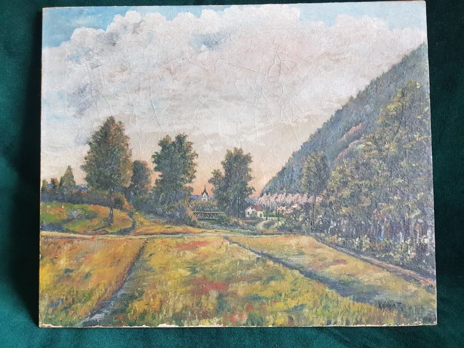 Vând o colecție din trei picturi din 1900 de Kònya Zoltàn