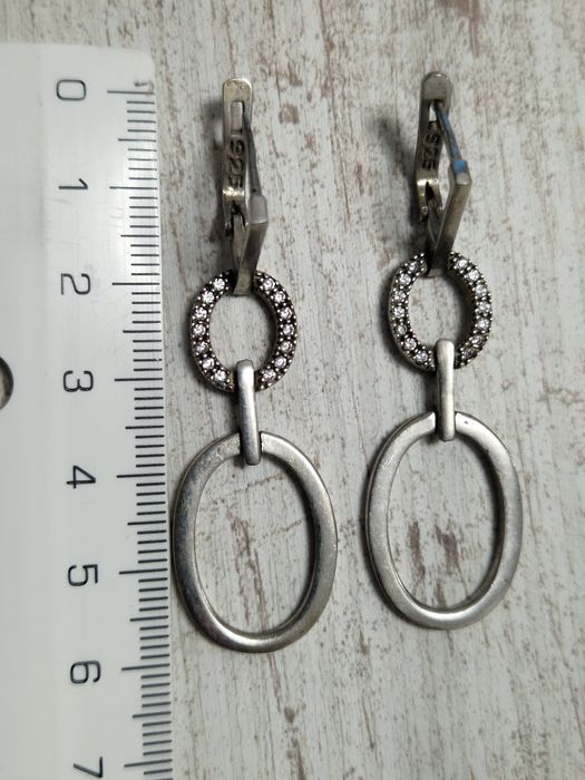 Сребърни обици и пръстен проба 925