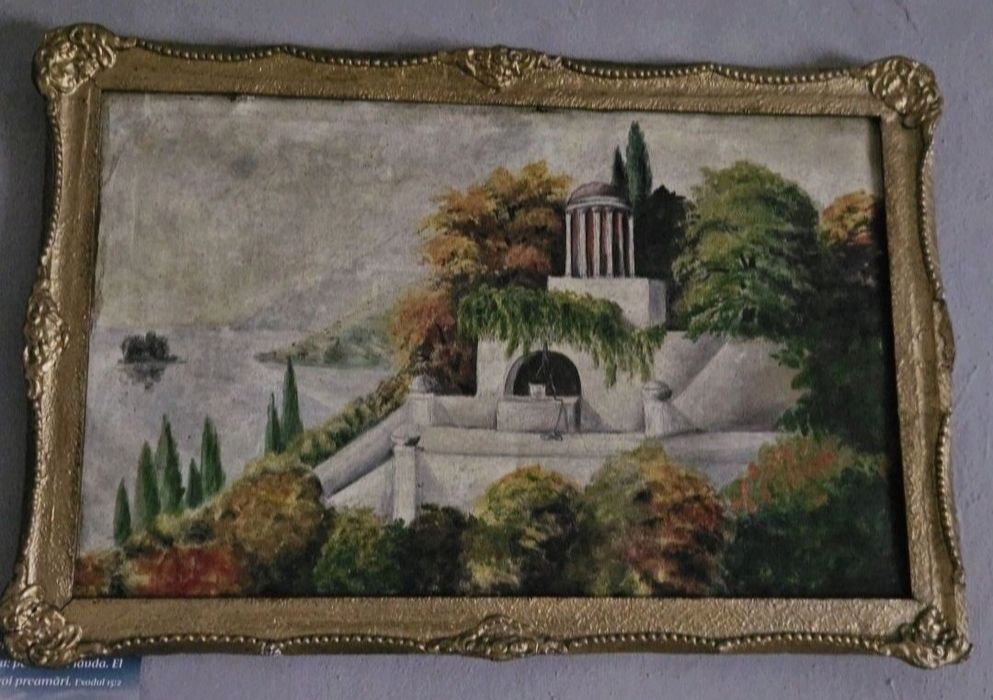 Tabloul pictat este foarte bine păstrat
