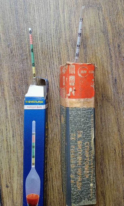 Спиртомер и Захаромер БГ и СССР за градус на алкохол до 96 и захарност