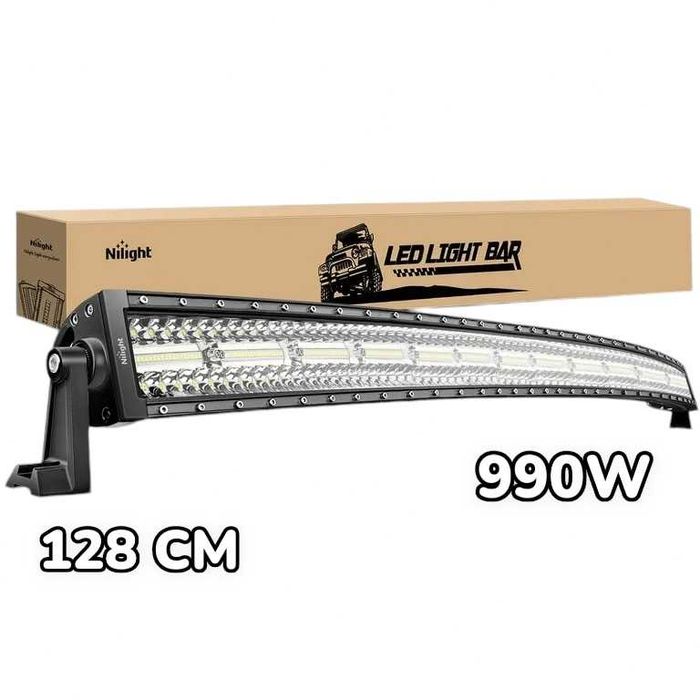 12D ИЗВИТ LED BAR 990W 128CM ЛЕД БАР За Джип Камион Микробус