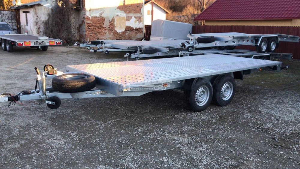 Remorci si platforme auto NOI, PRET de importator!
