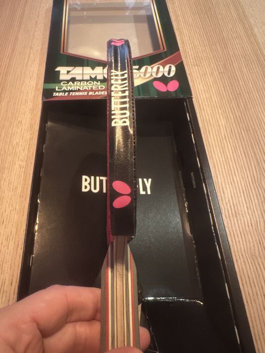 Paleta Butterfly Primorac Carbon Tamca 5000 + Tenergy 05 si 05 Hard