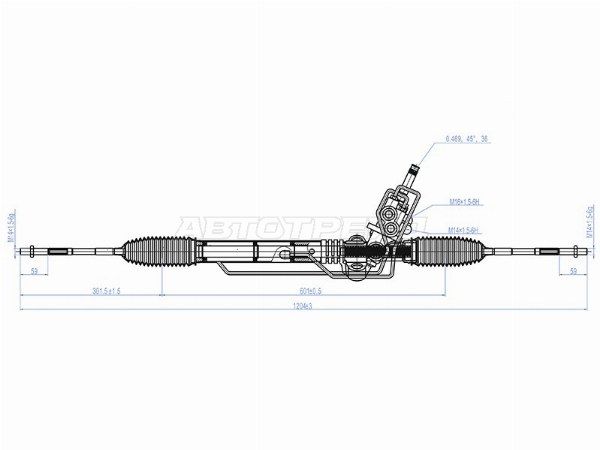 Рейка рулевая LHD Subaru Impreza