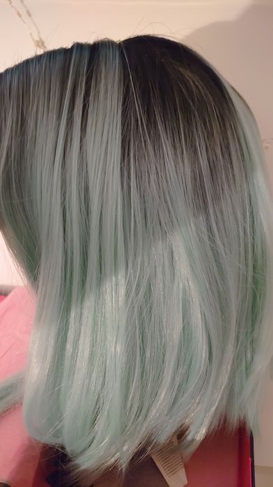 Peruca profesionala Kylie mint baby blue