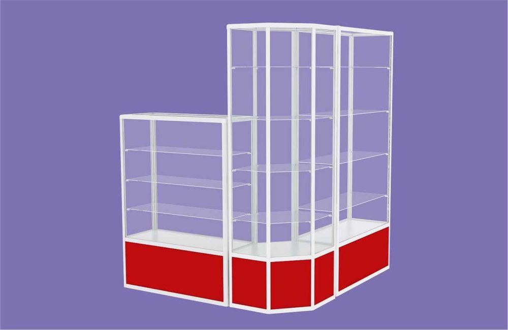 Прилавок витрина, стеклянная, metal oynaly vitrina va prilavkalar