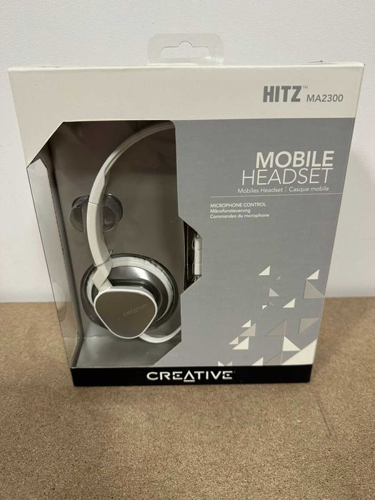 • Нови On-Ear слушалки с микрофон Creative HITZ MA2300 бели/зелени