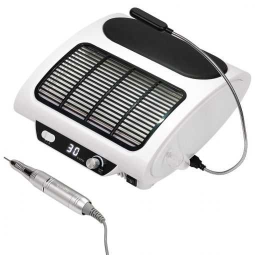 Aparat Manichiura 3in1 - Aspirator, Freza, Lampa LED Iluminat LUXORISE