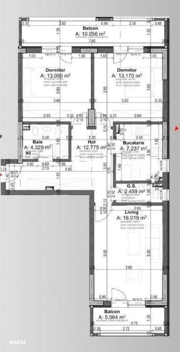 Apartament cu 3 Camere -Pallady metrou Nicolae Teclu