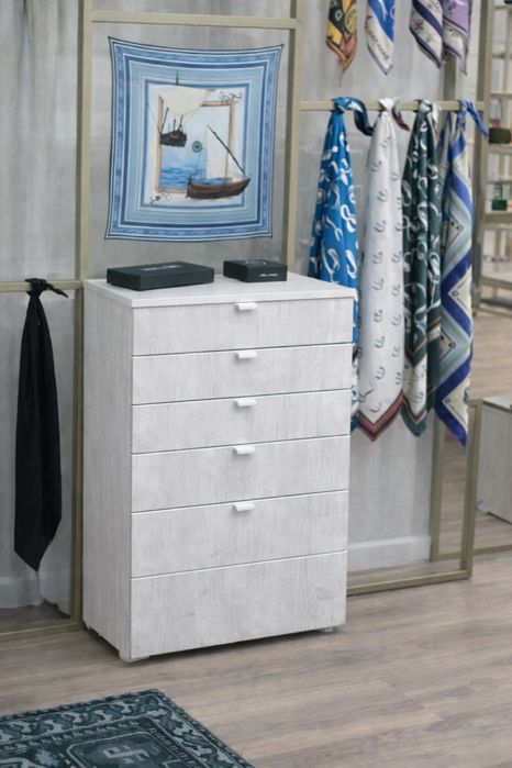 Комод (серо-белая текстура дерева)