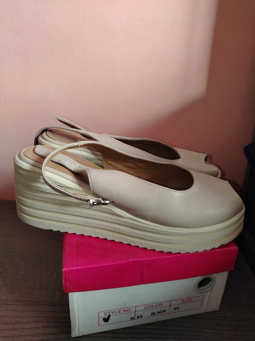 Обувки естествена кожа