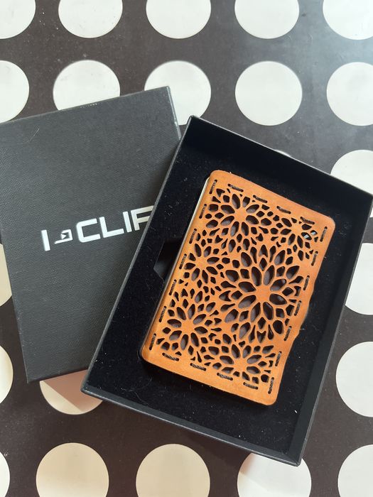 I-CLIP Original Beach Club "Sandflower"  Портмоне от Естествена кожа