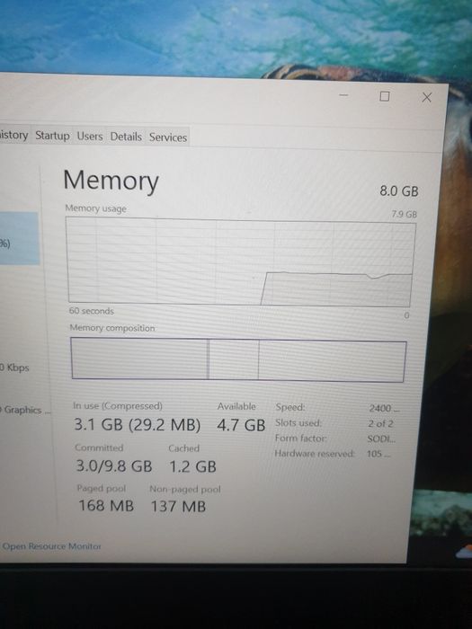 Laptop lenovo think pad l480,i3 a8a gen,8gb ram