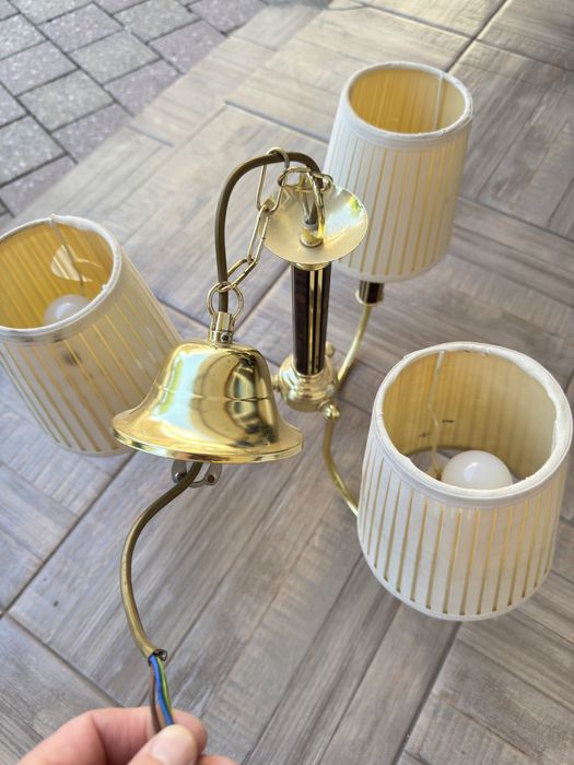 Люстра 3-рожковая б/у