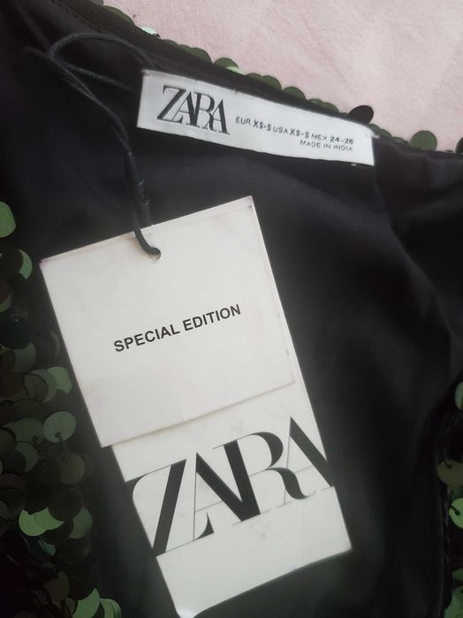 Новое платье с пайетками ZARA