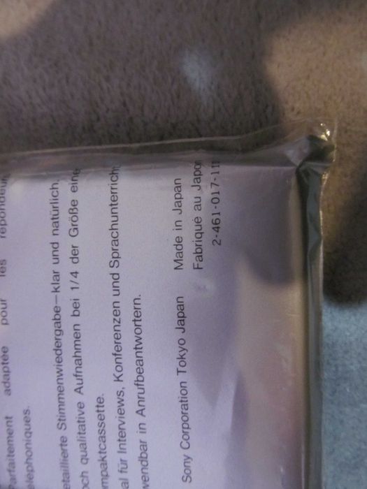 microcasete SONY de 60 min sigilate